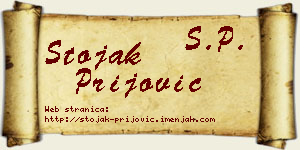 Stojak Prijović vizit kartica